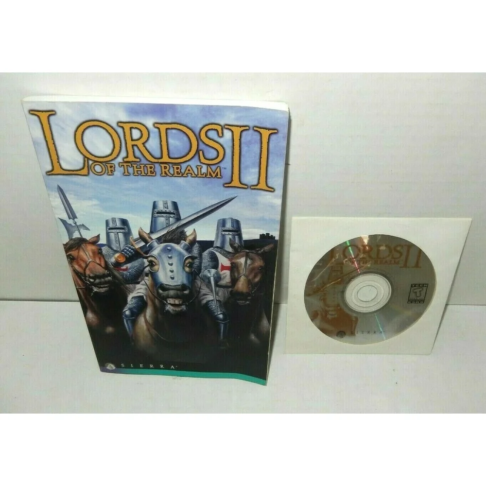 Vintage 1996 Lords Of The Realm II PC Game With Manual